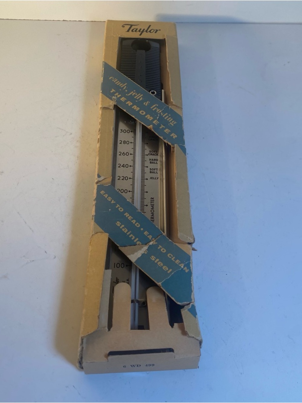 Vintage Taylor Candy & Jelly Thermometer With Original Box